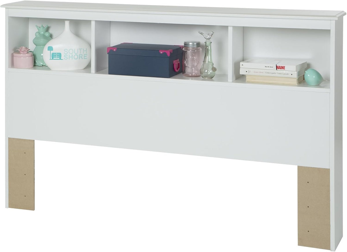 Pure White Bookcase Headboard U70459
