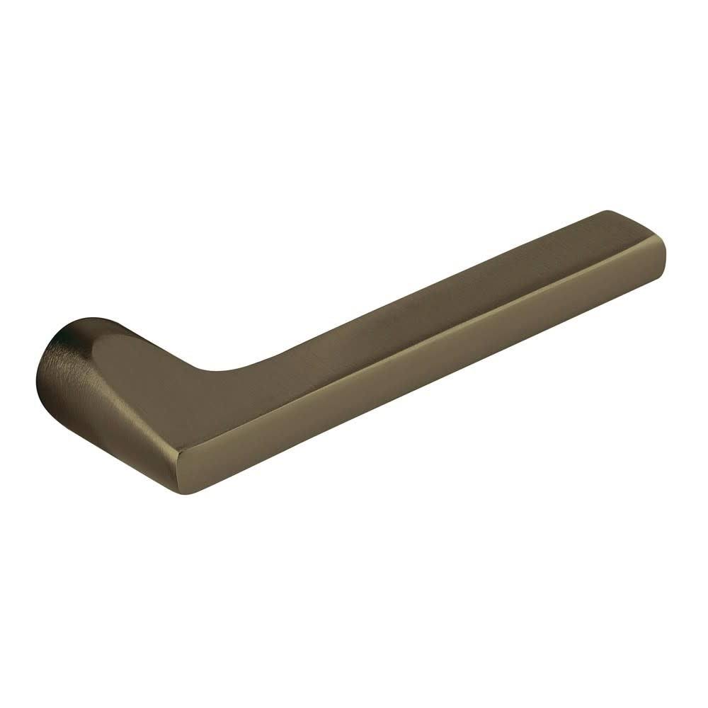 Satin Brass and Black Pair of Levers N24084