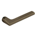 Satin Brass and Black Pair of Levers N24084