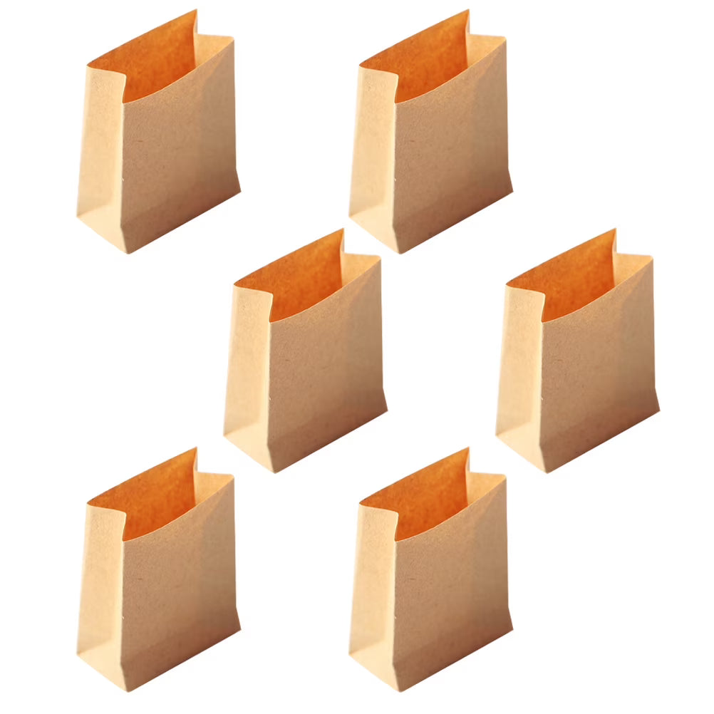 Miniature Dollhouse Paper Bag Grocery Carrier V250