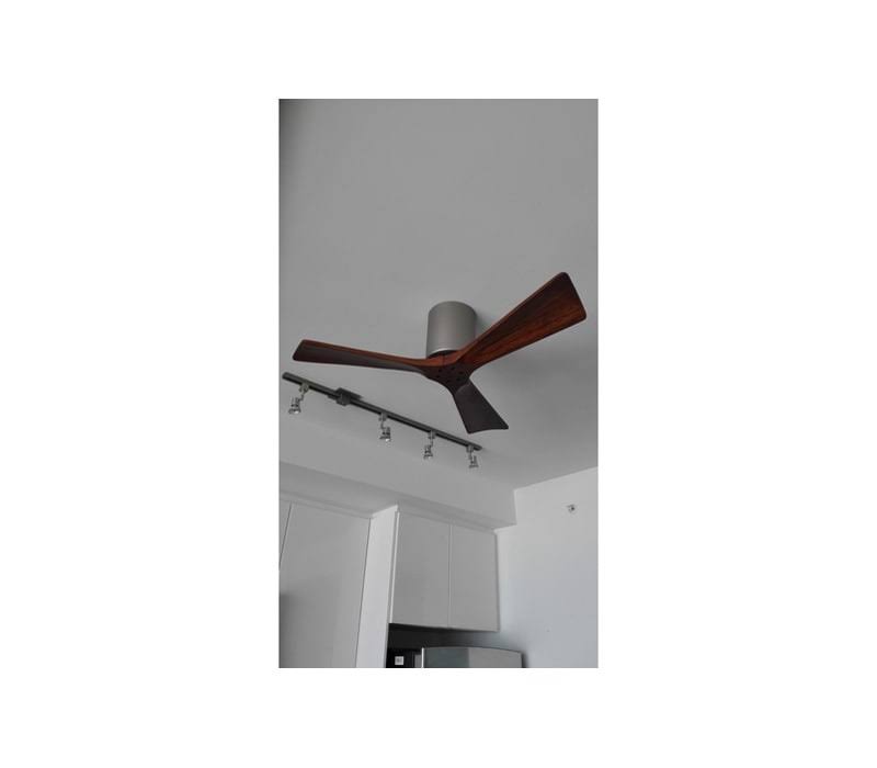52 inch Paddle Ceiling Fan in Brushed Brass with Walnut Tone Blade E94092