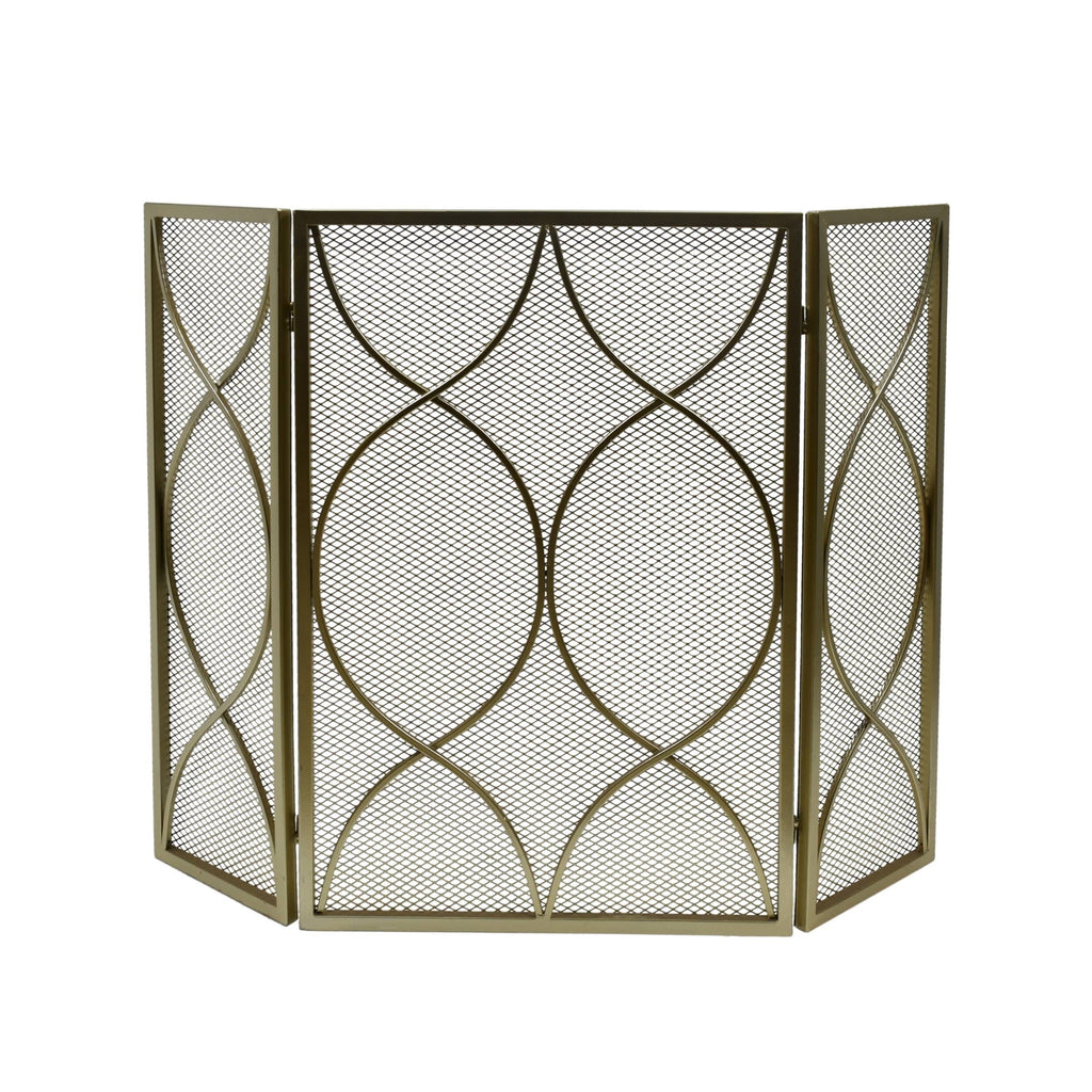 Three Panel Iron Firescreen Y17488