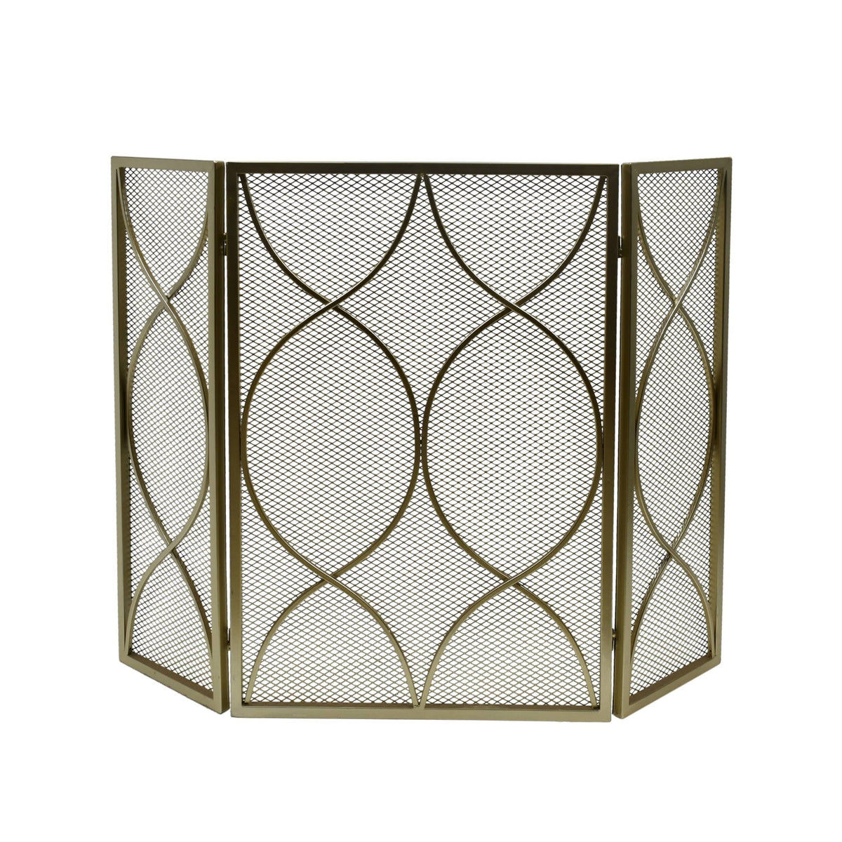 Three Panel Iron Firescreen Y17488