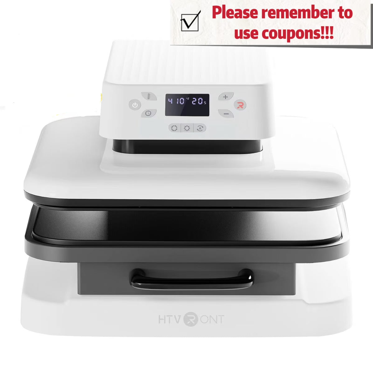 1500W 15"x15" White Auto Heat Press Machine K7474