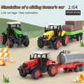 3 Pieces Die-Cast Metal Toy Farm Tractors Truck and Trailers Set S891888