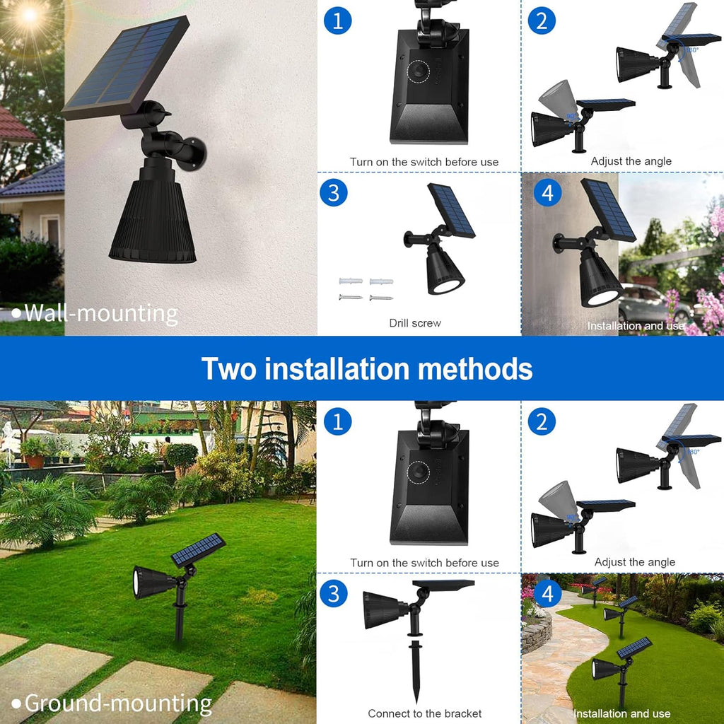 4 Pack Adjustable Solar Spot Lights K4391