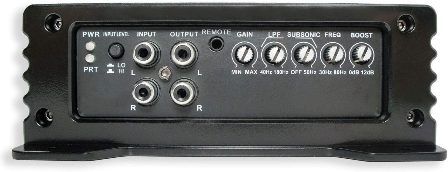 10" Bass Tube Sub Box with Amplifier and 8Ga Amp Install Kit I49736