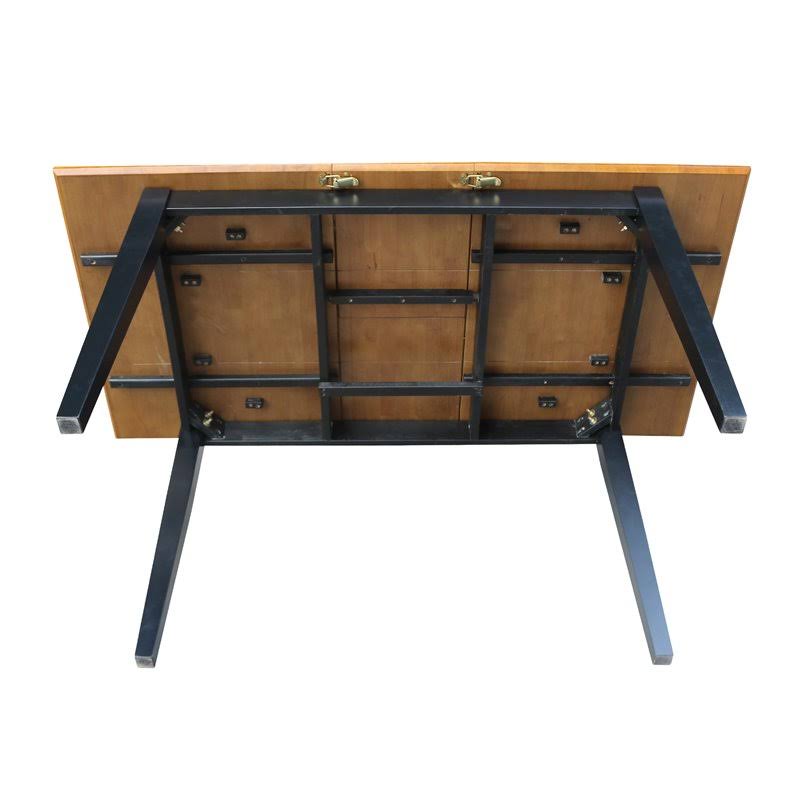 Black/Cherry Dining Table with Butterfly Extension M912