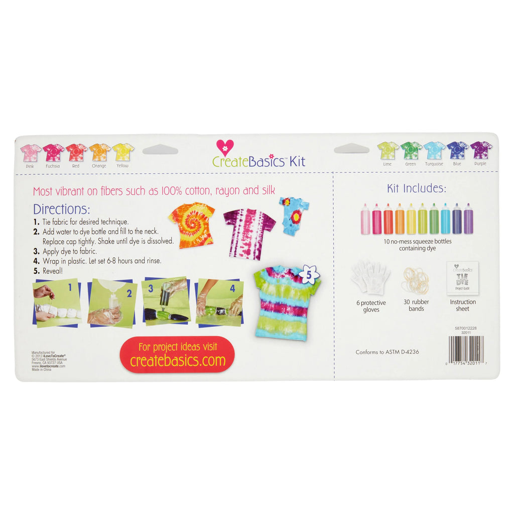 10 Color Tie Dye Kit E90722