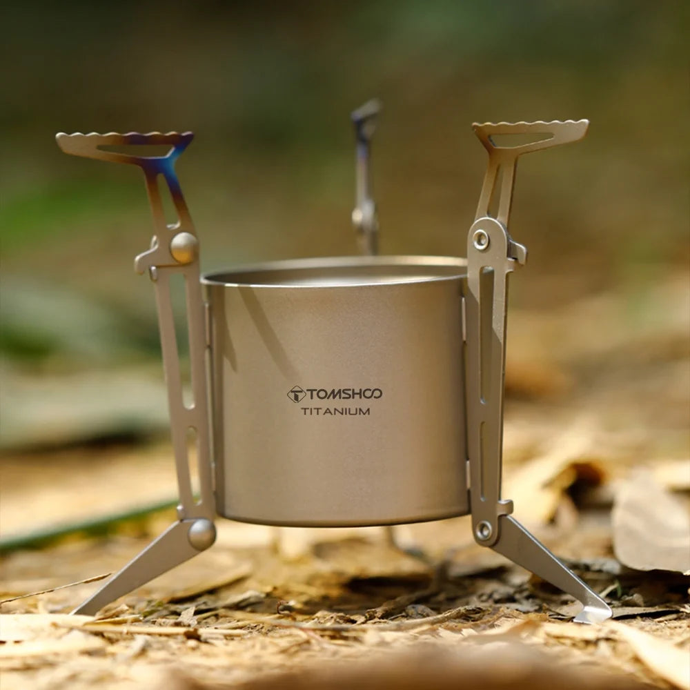Alcohol Stove with Lid Foldable Legs and Pot Supports C516694