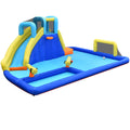 Inflatable Bounce House Water Slide Bouncer with Ball Shooting Climbing Wall V7689