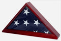 Solid Wood Flag Display Case with Real Glass Door E307