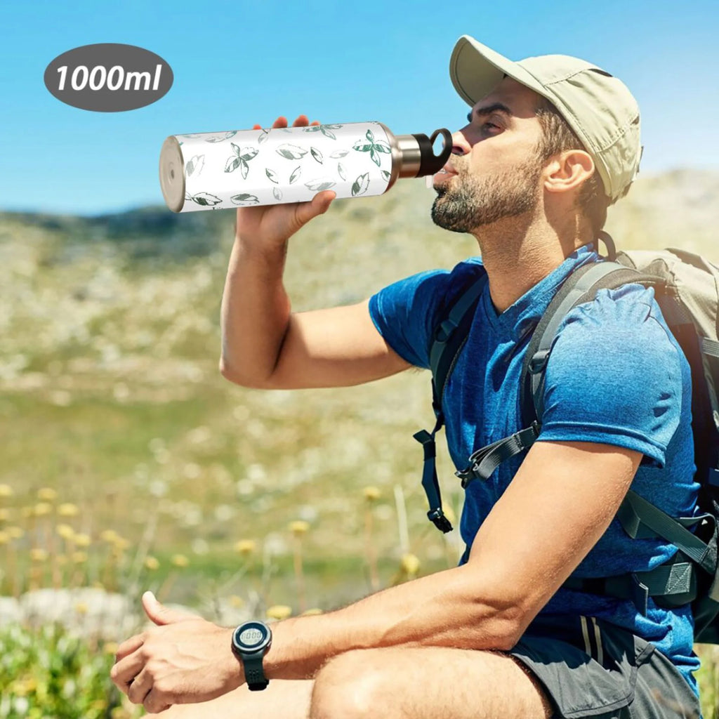 Stainless Steel Insulated Water Bottle with Straw Lid T99642