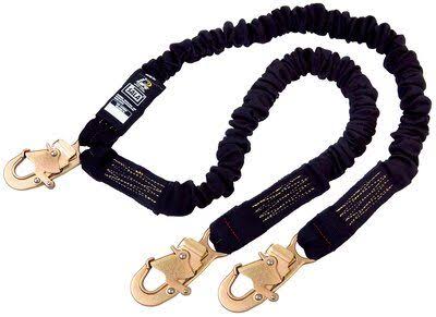 Arc Flash Shock-Absorbing Lanyard, Black S71634