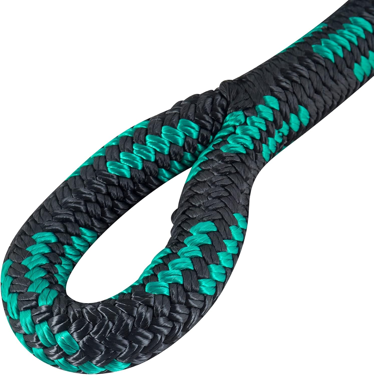 Heavy Duty Kinetic Recovery Tow Rope 33,200 Lbs 1 x 30’ Black and Green A66665