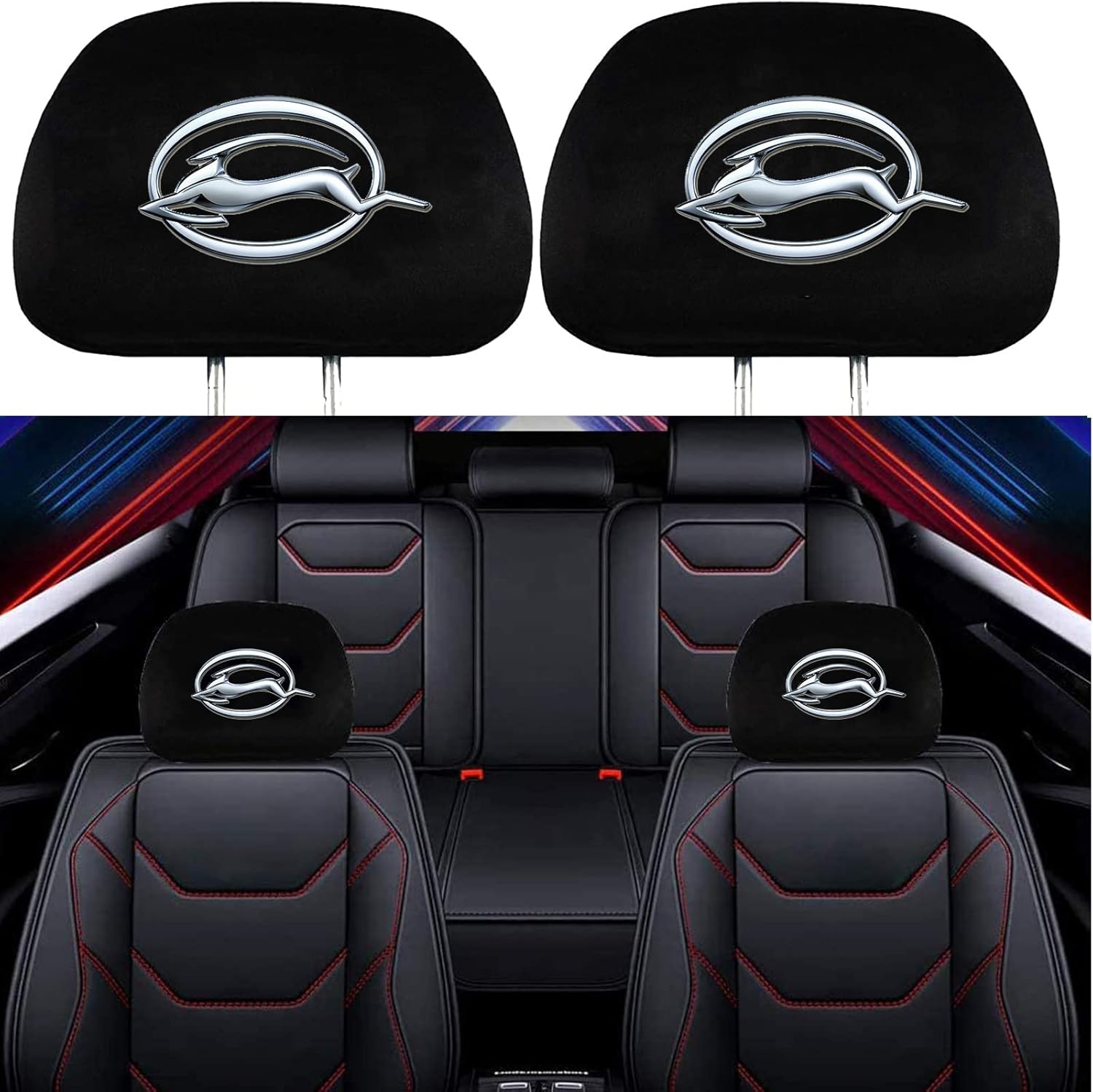 2 Pack Headrest Covers for Chevy Impala G9328