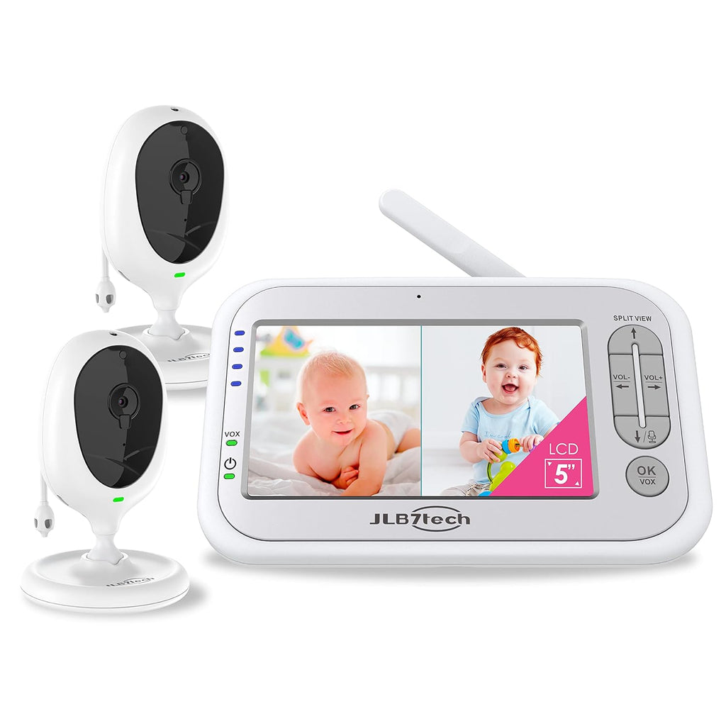 5 Split Screen Video Baby Monitor with 2 Cameras and Audio S333645