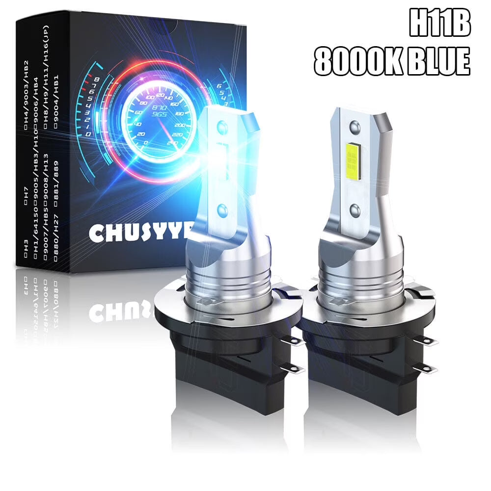 2x H11B LED Headlight Bulbs Kit Low Beam 8000K Ice Blue J7071