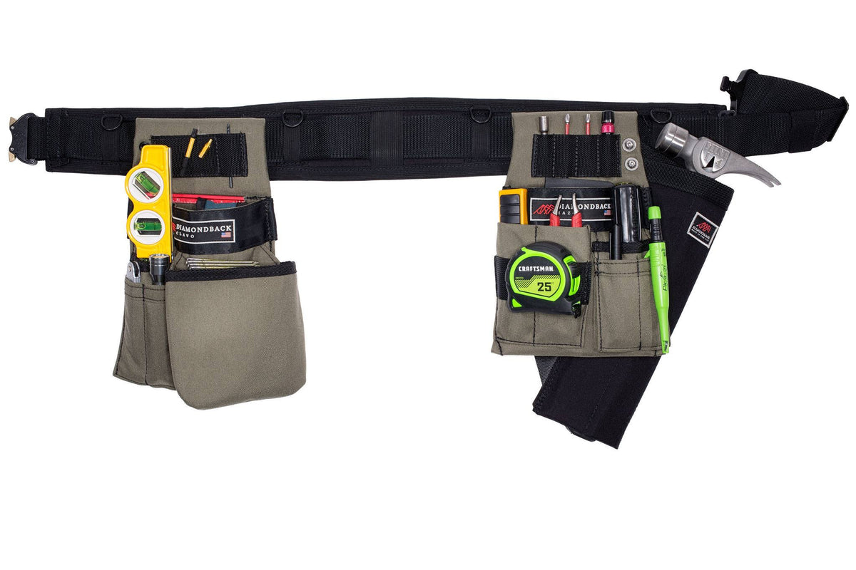 Trim Carpenter Tool Belt, Ranger Green, Medium L498