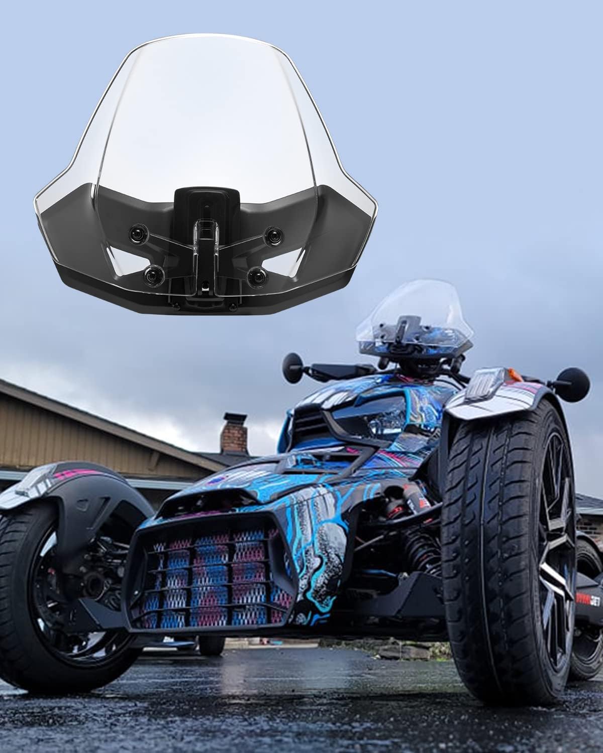 Adjustable Windshield for Can Am Ryker R4381