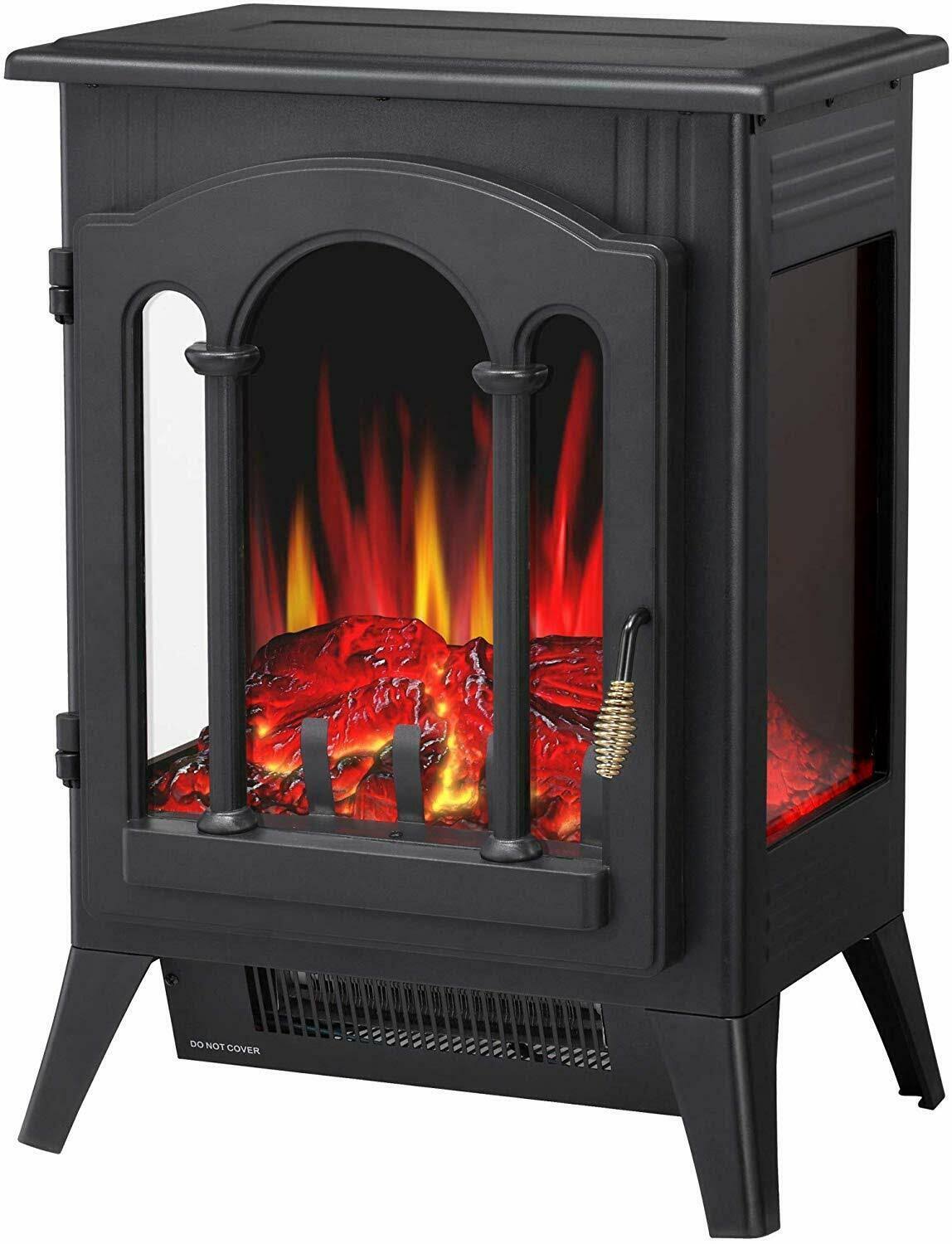 Infrared Electric Fireplace Stove, Freestanding Heater Z3912