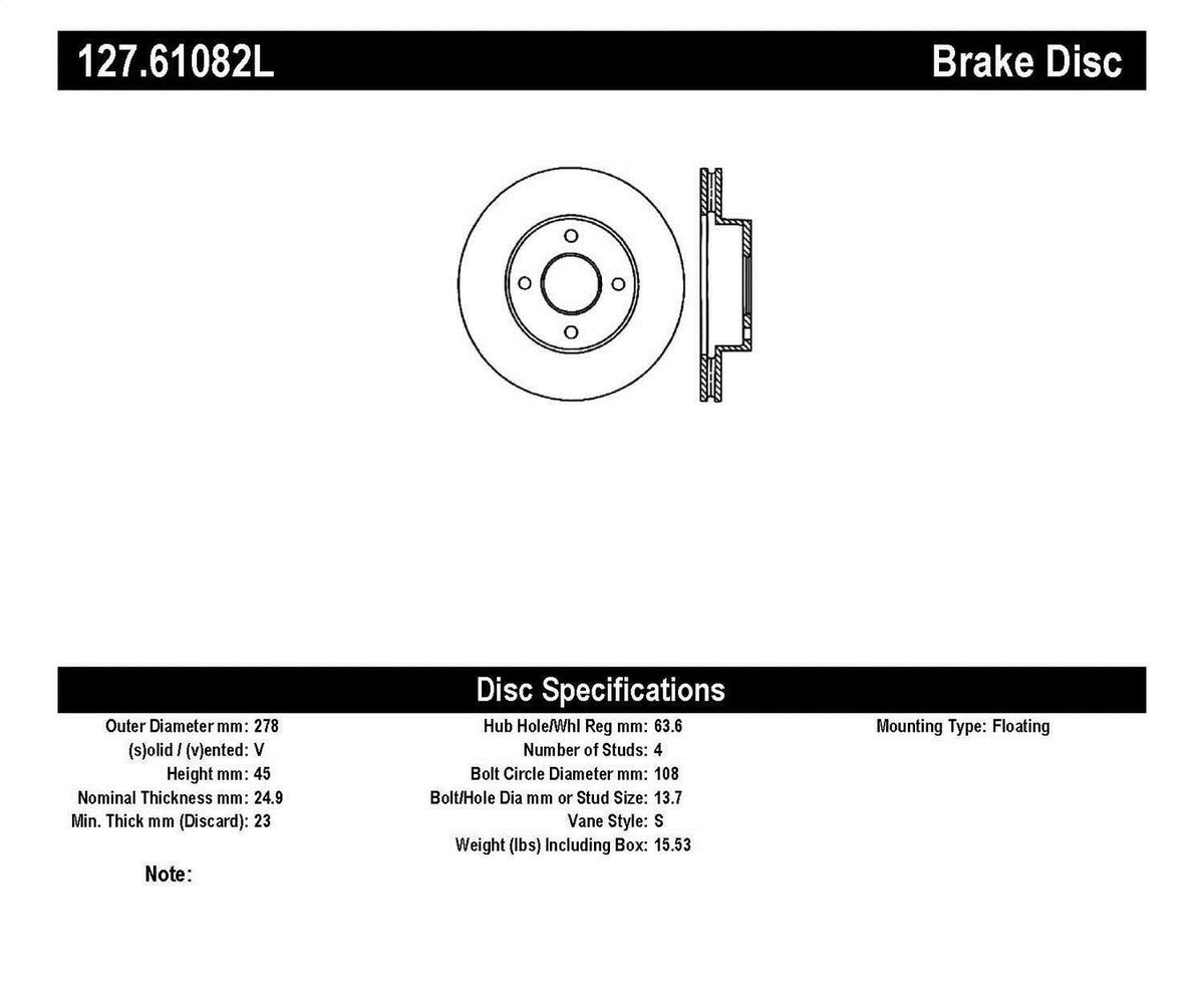 Slotted & Drilled Sport Brake Rotor U91797