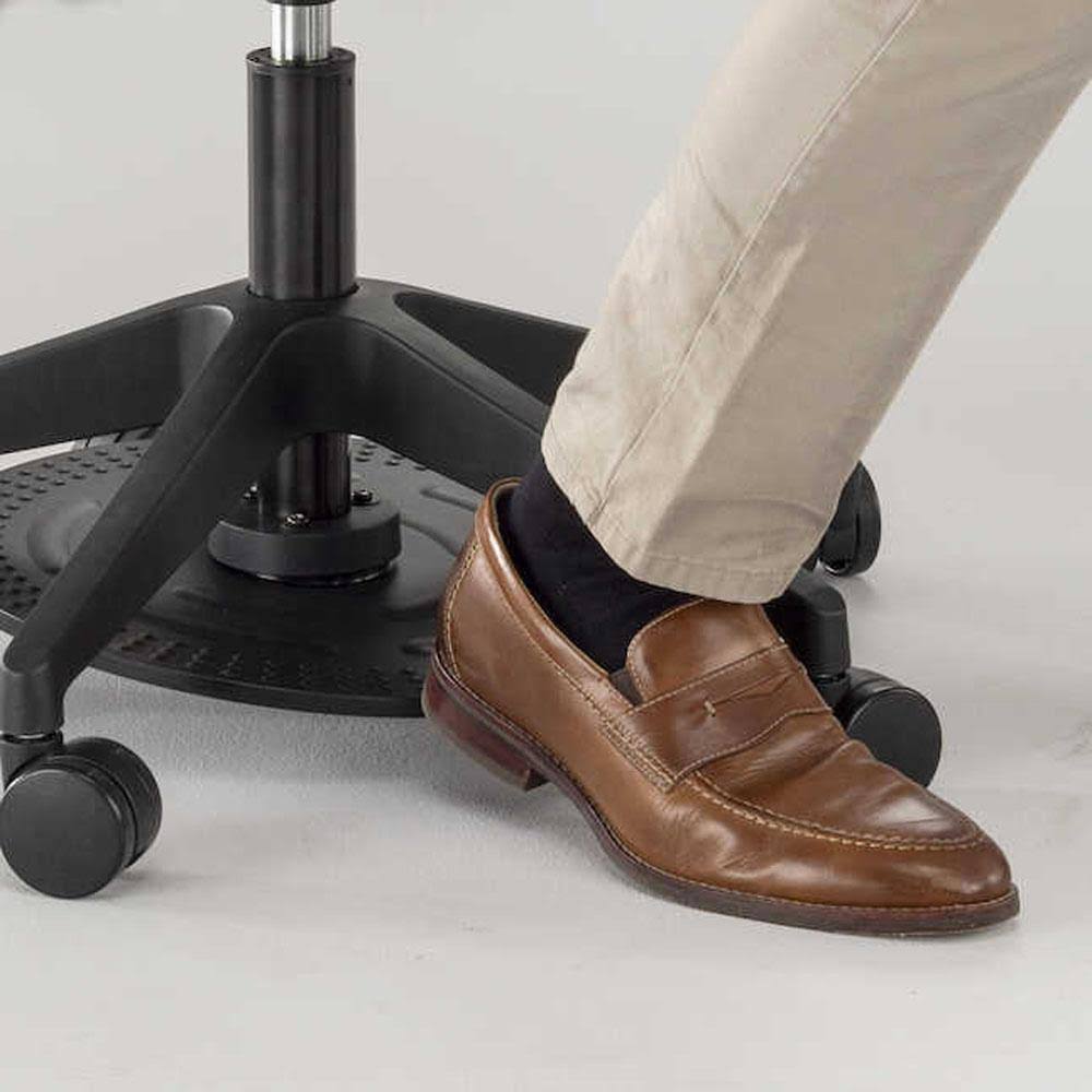 Saddle Swivel Stool with Plastic and Vinyl L66407