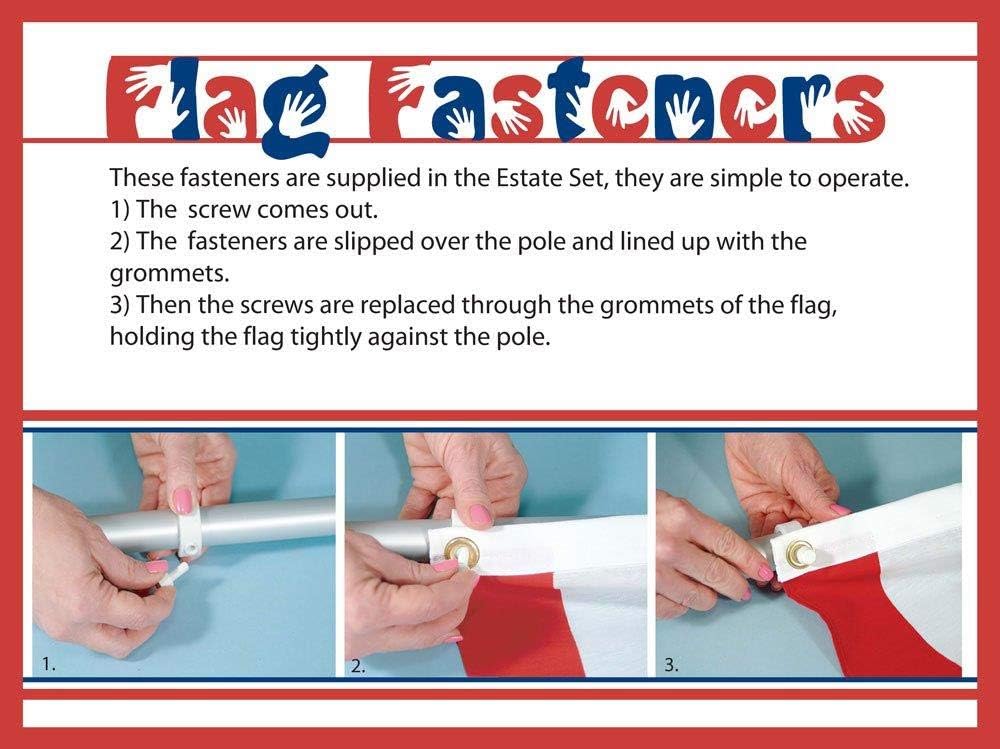 3x5 ft. Nylon Flag and Flagpole Kit with Pole K35798