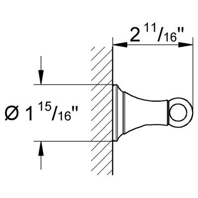 Oil Rubbed Bronze Robe Hook L7805