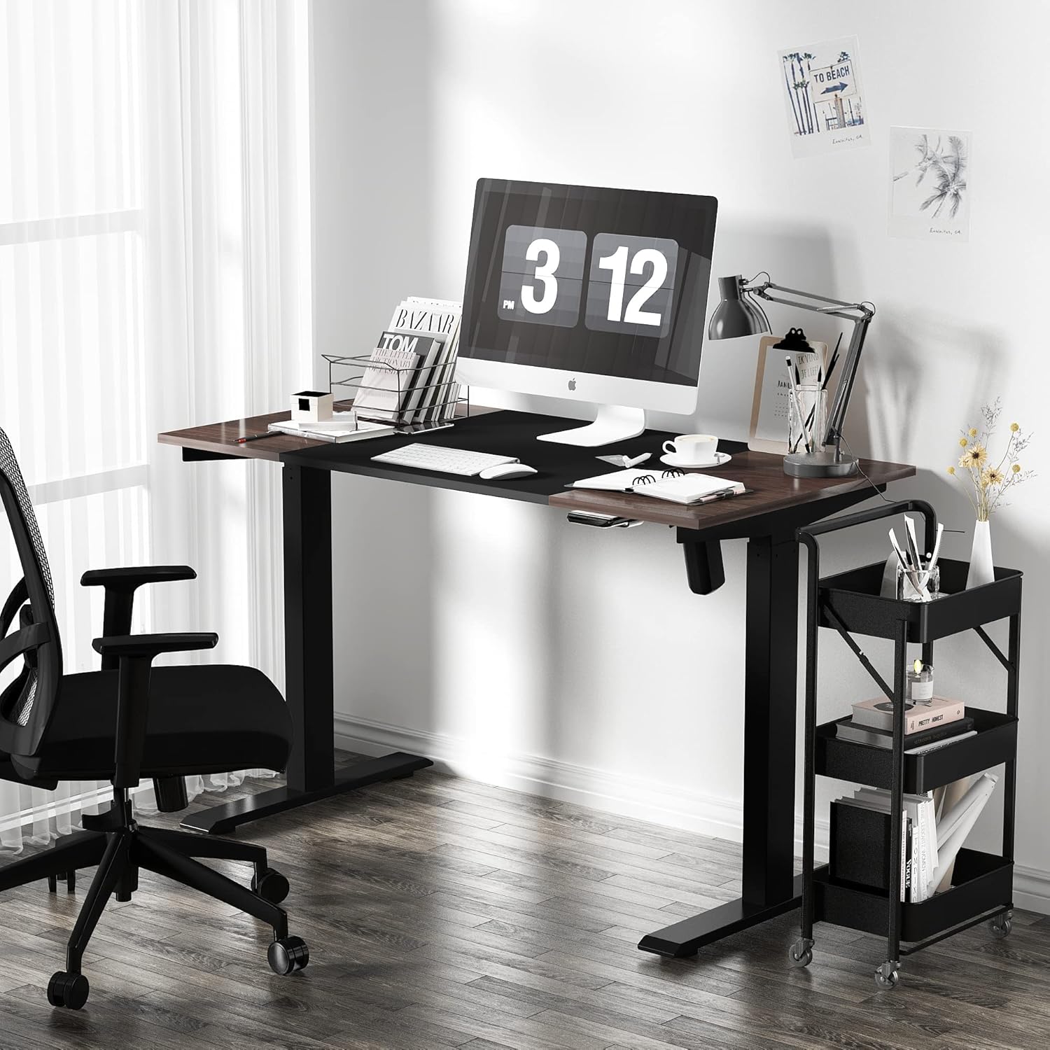 Electric Standing Desk with 48 x 30 Inches Adjustable Sit Stand Desk X4710