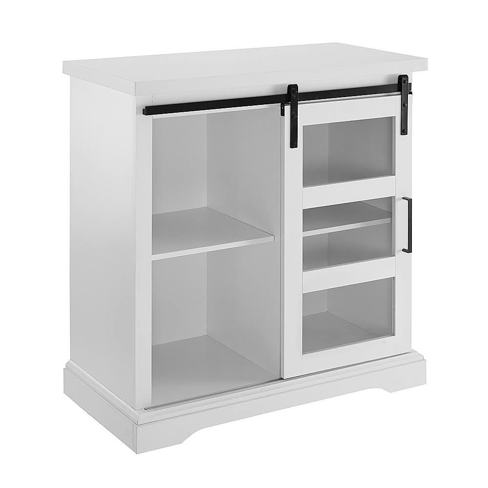 White Sliding Glass Door Buffet Cabinet W546851