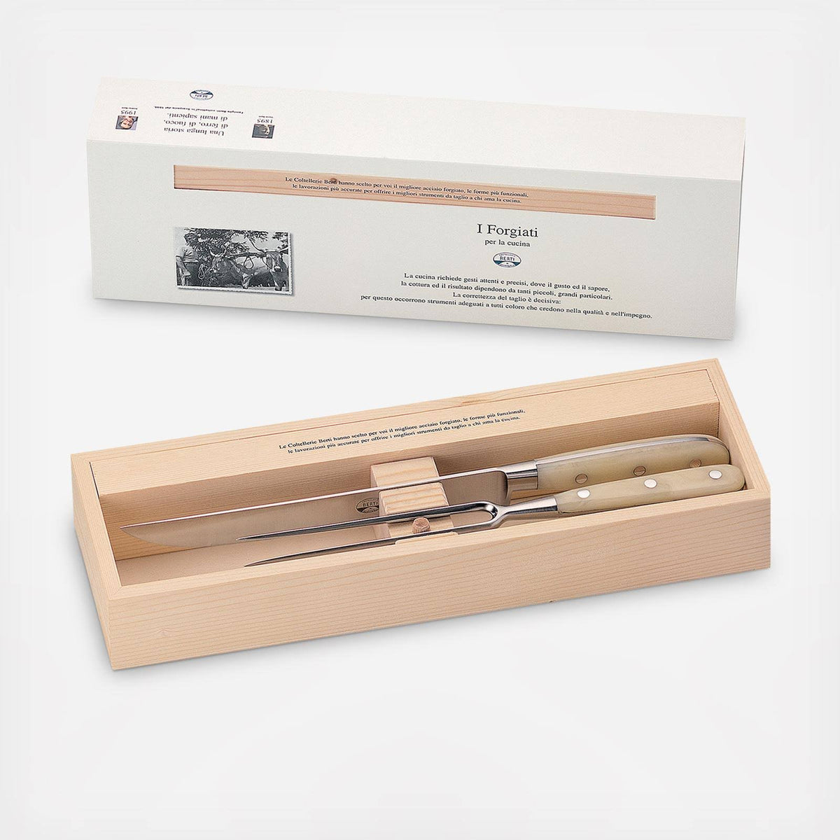 Ivory Lucite Carving Set U42562