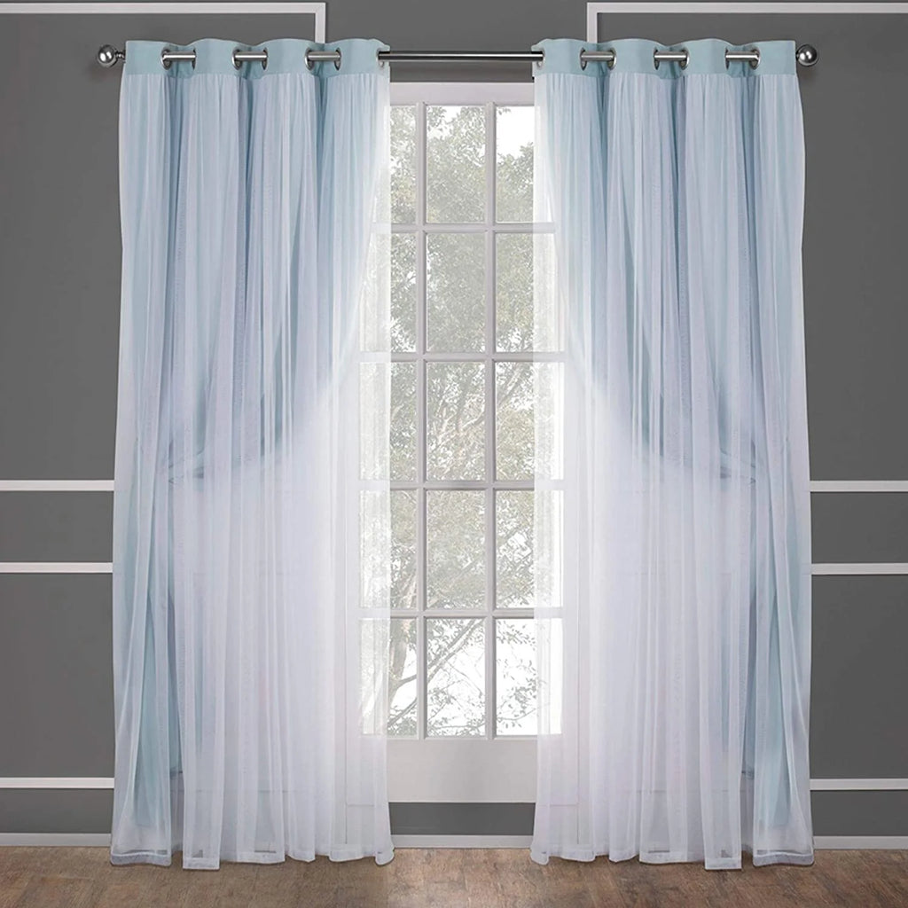 Blue Grommet Curtains 52"x84" L55760