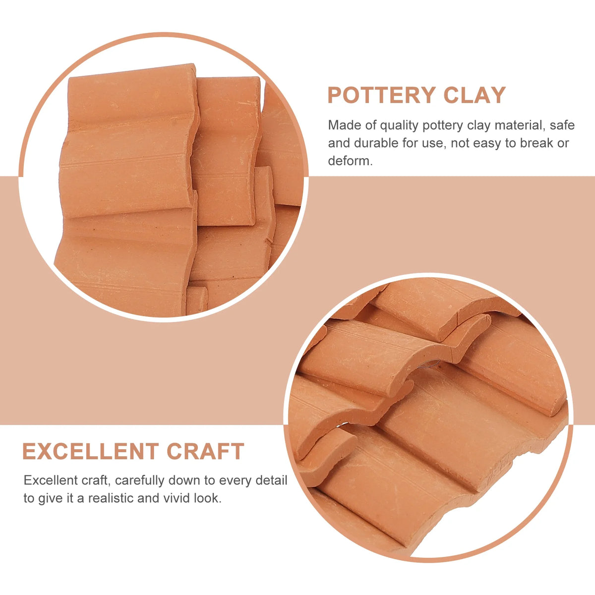 Miniature Roof Tiles for Dollhouse Model Crafts U823