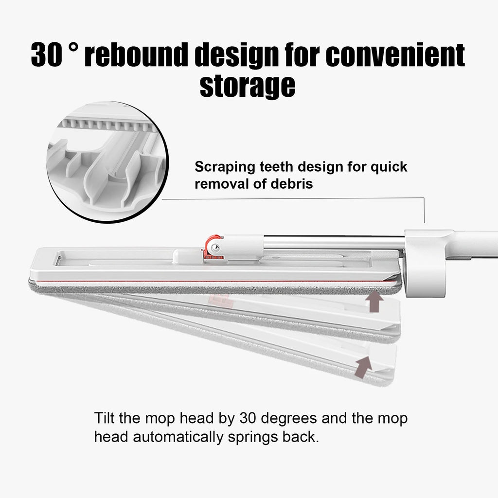 Spin Mop Hands-Free Microfiber Flat Mop Z528168