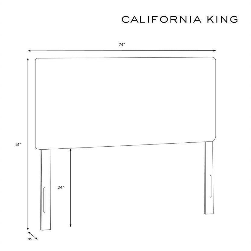 California King Velvet Channel Headboard T19431