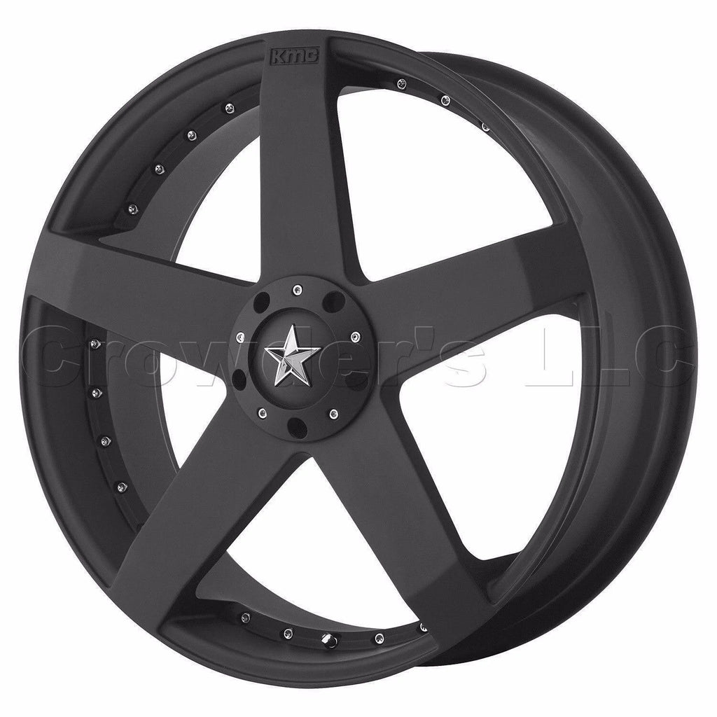 Matte Black Car Wheels 20x8 U99568