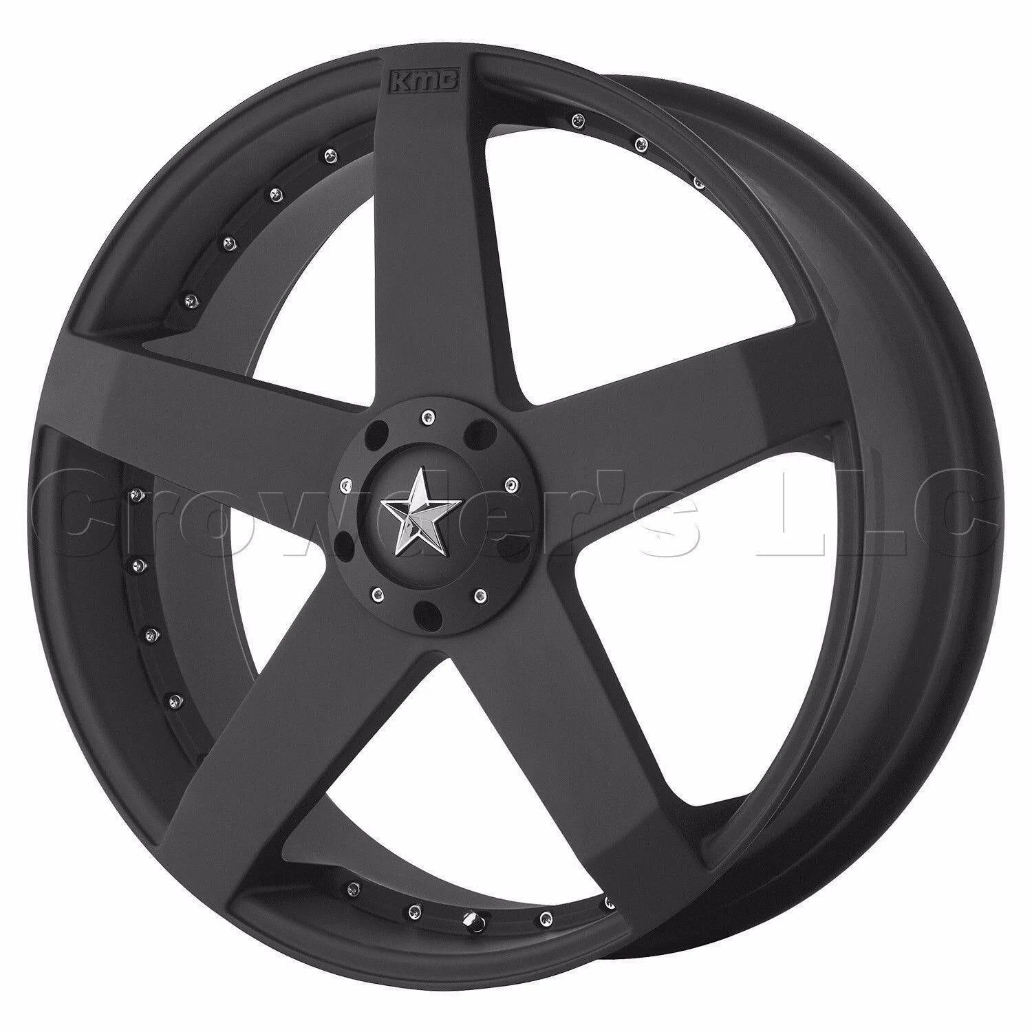 Matte Black Car Wheels 20x8 U99568