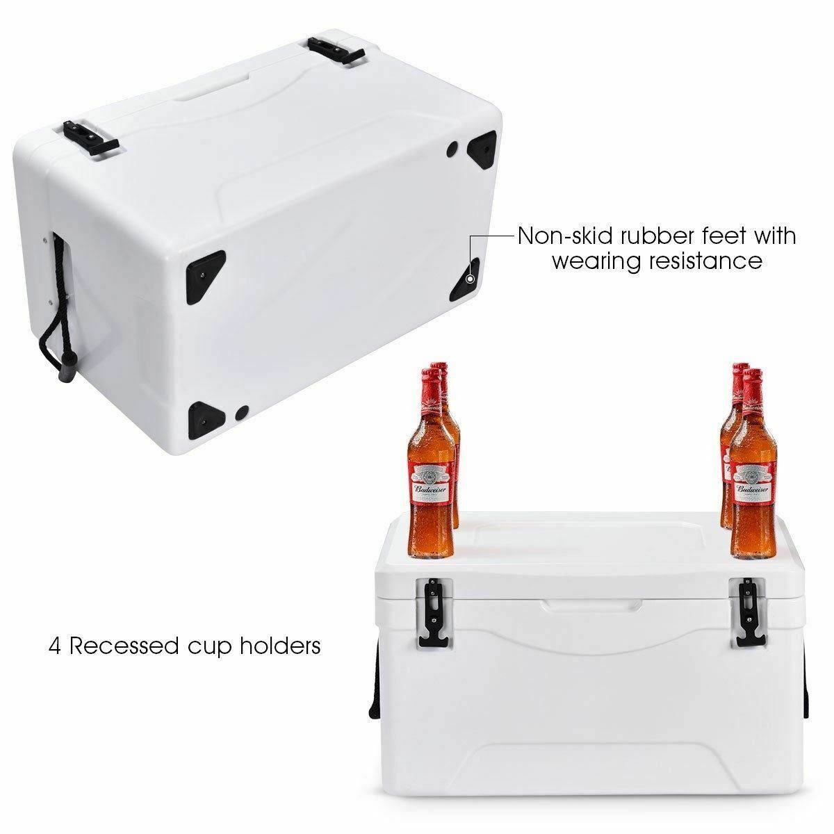 20QT Lockable Fishing Camping Cooler Ice Chest D881579