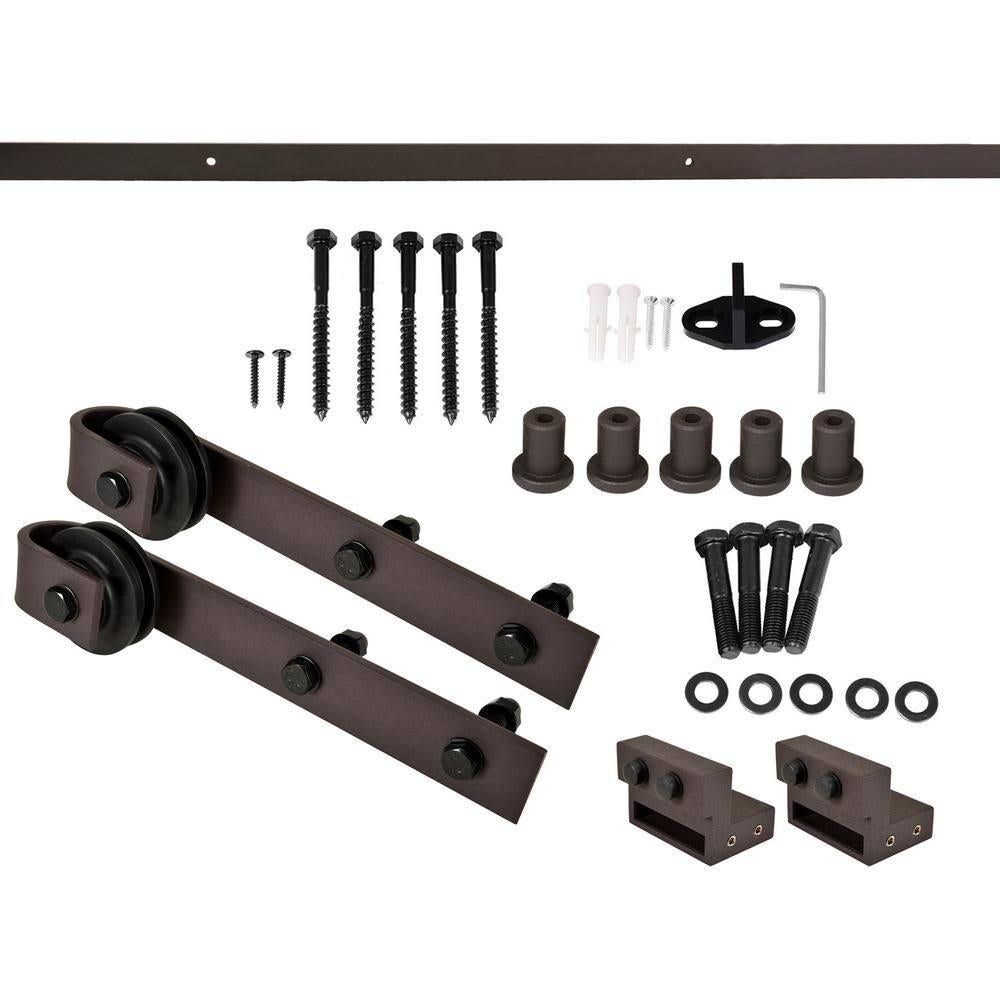 Jungle Green 84 x 84 Barn Door with Hardware Kit W622