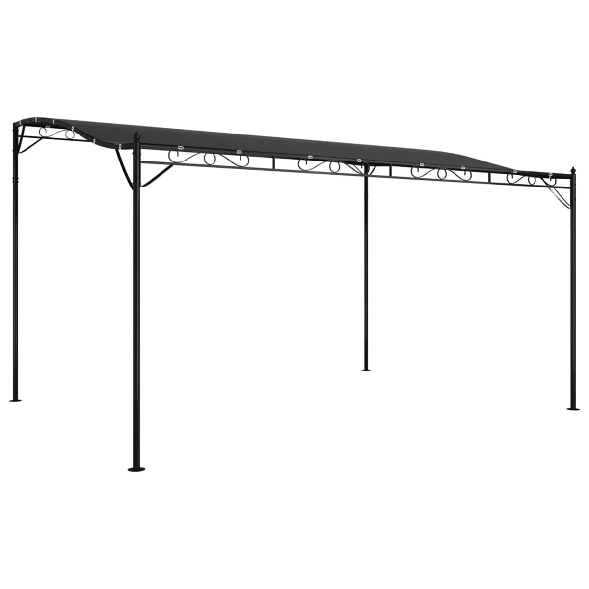 Anthracite 13.1'x9.8' 0.6 ozft² Fabric and Steel Canopy K785