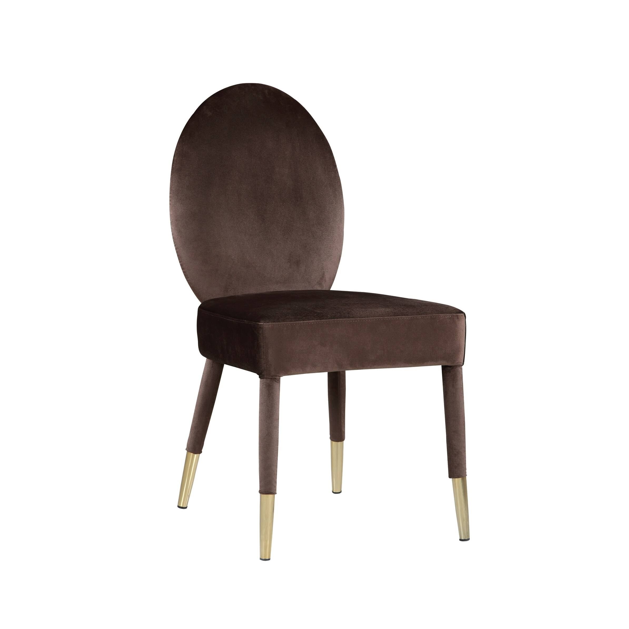 Velvet Dining Chair Set of 2 Grey P236