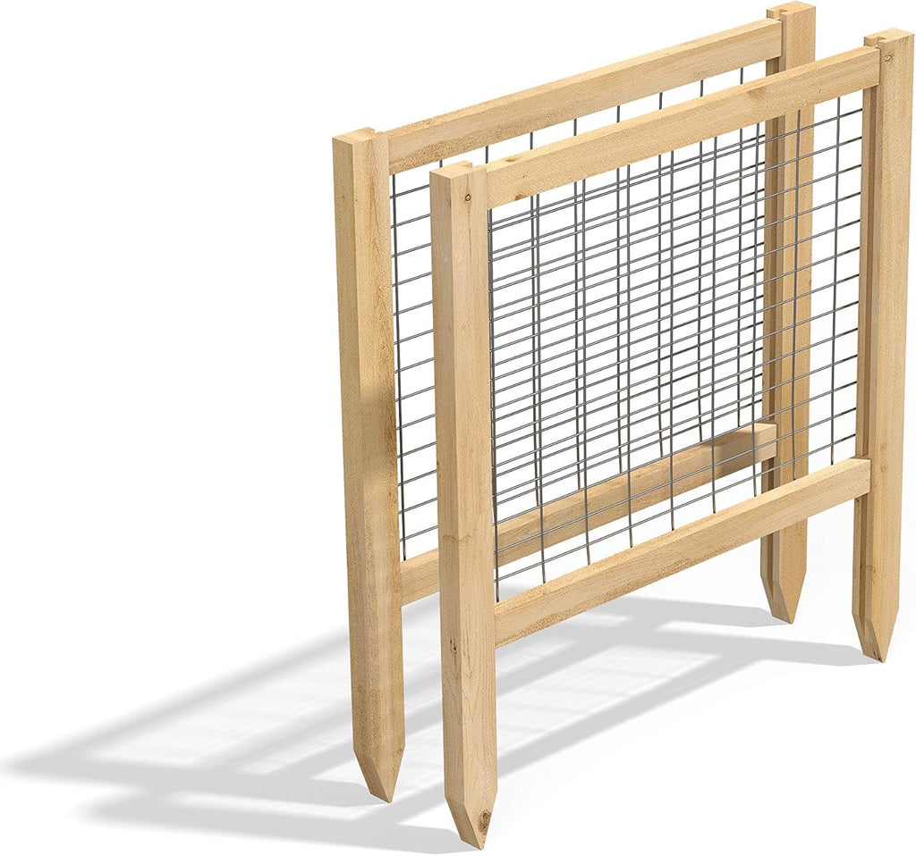2 Pack 23.5" Cedar Garden Fence V7964