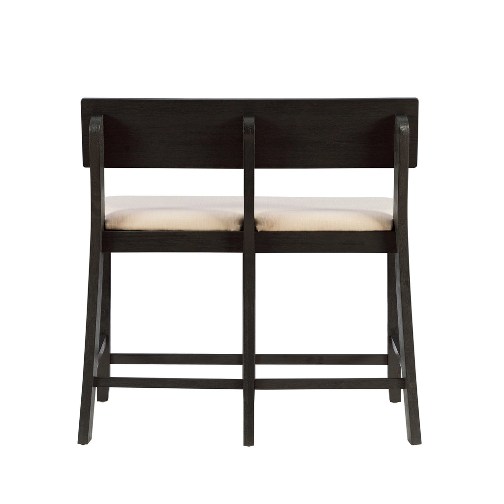Dark Charcoal Counter Height Dining Bench I1546