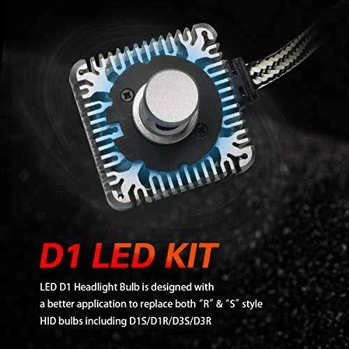 LED Headlight Bulbs 72w 7600Lm 6000K Cool White 2PCS Z466