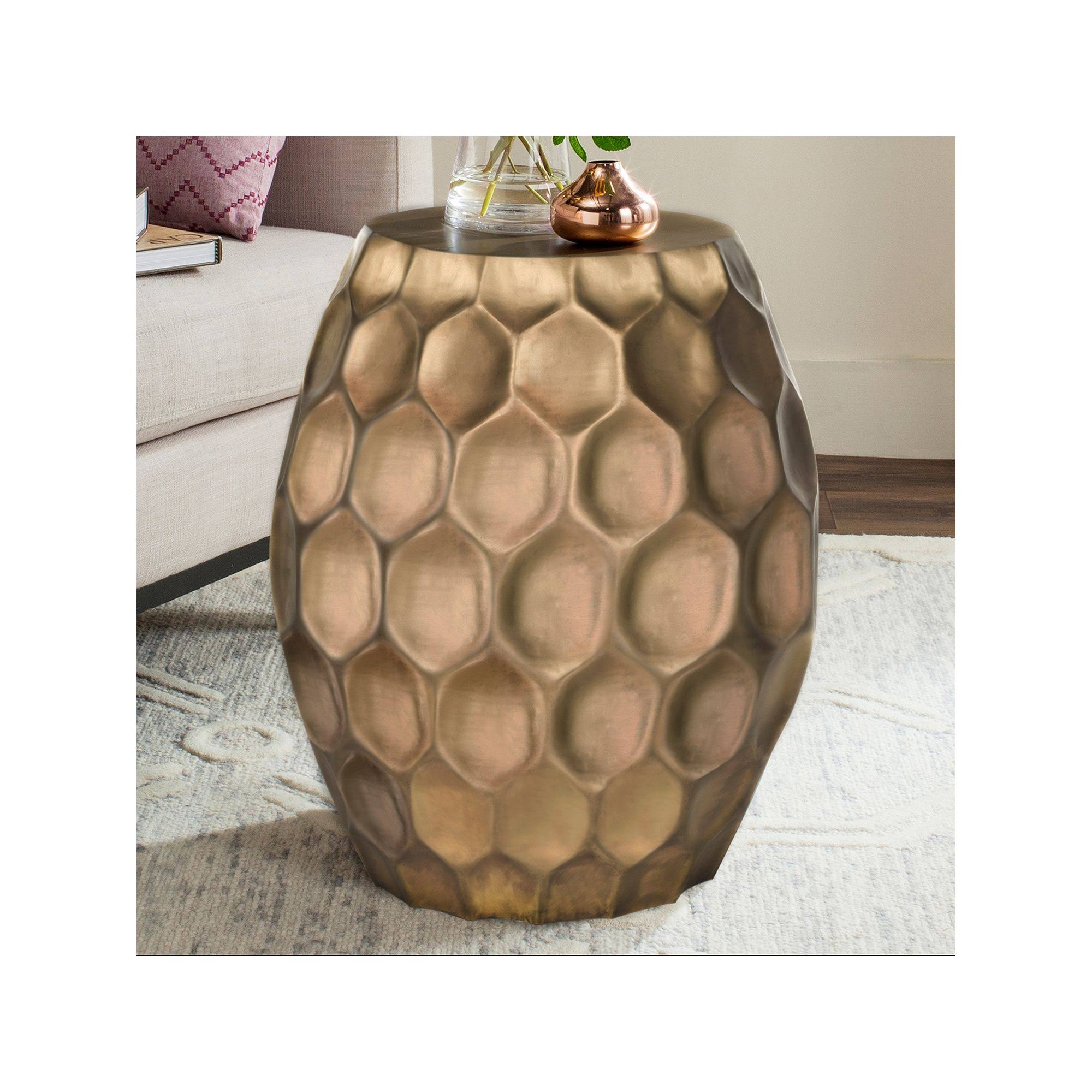 Antique Brass Side Table U732