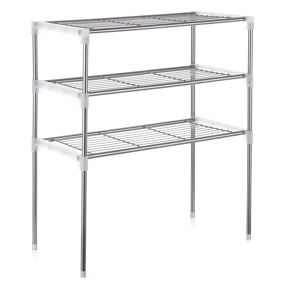 3-Tier Kitchen Storage Shelf Rack Microwave Oven Shelving Unit J6725