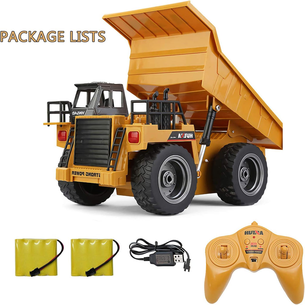 Remote Control Construction Dump Truck Toy with Rechargeable Battery T384