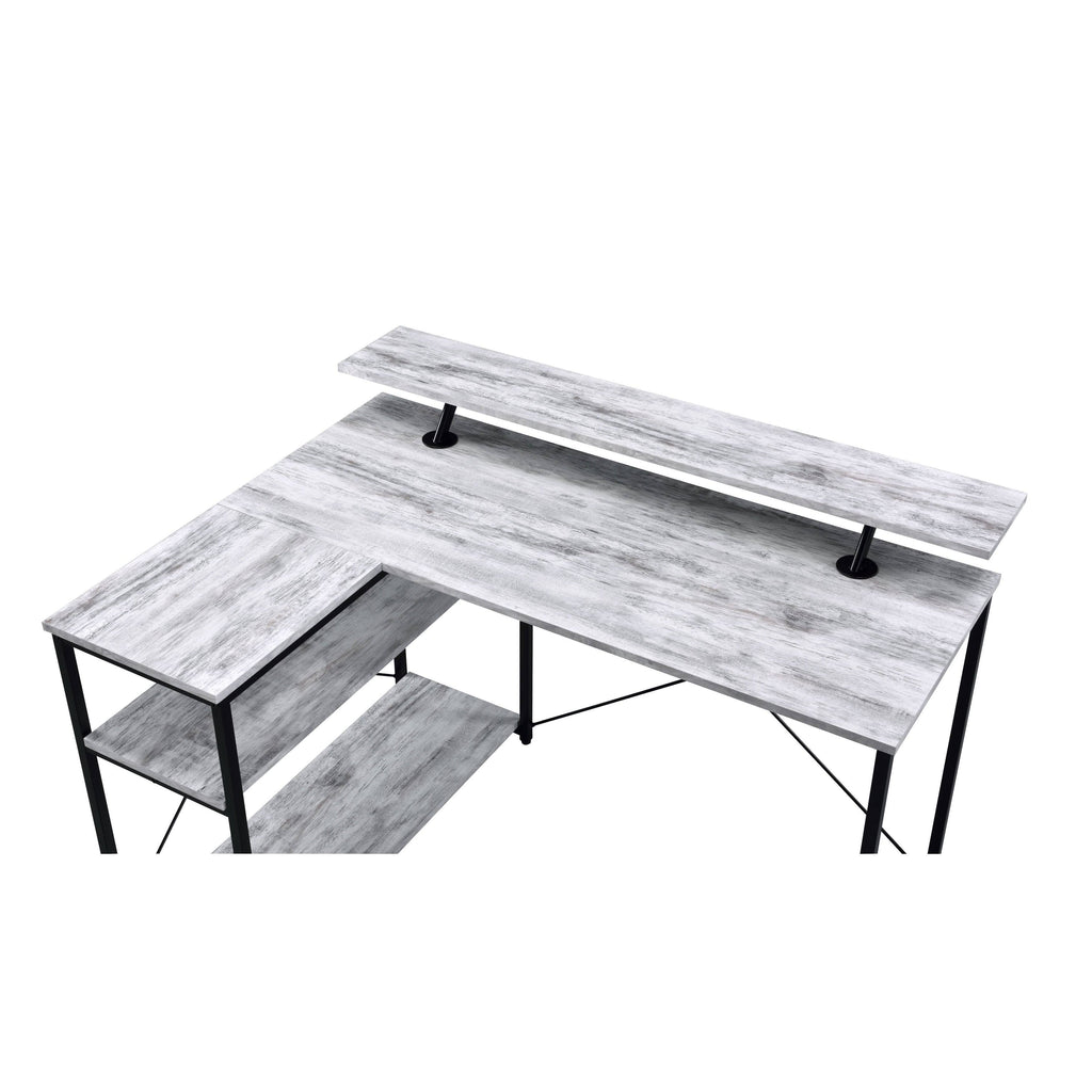 Antique White u0026 Black Writing Desk T56670