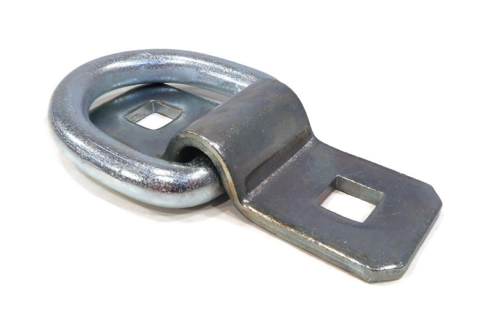 12-Pack 3/8" Steel D Ring Rope Tie Downs for Trailer Flatbed Truck Anchor Cargo S2233